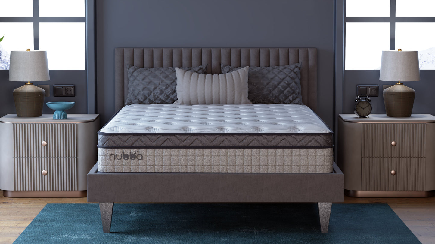 Nubba Deluxe 10, 12 & 14 - Inch Hybrid Mattress - Direct From Factory