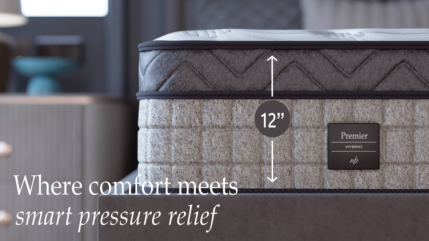 Nubba Deluxe 10, 12 & 14 - Inch Hybrid Mattress - Direct From Factory